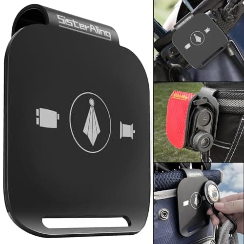 SisterAling Metal Landing Pads for Magnetic Golf Towel, Rangefinder, Flask, Speaker - Quick Access to Magnetic Equipment and Accessories - Gift for Golfers - US Patent