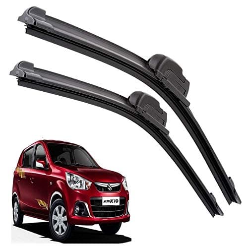 Euro Care Windshield Car Wiper Blades Compatibility With Maruti Suzuki Alto K10 (Model : 2015-2019) - Set of 2Pc (D-18,P-16)