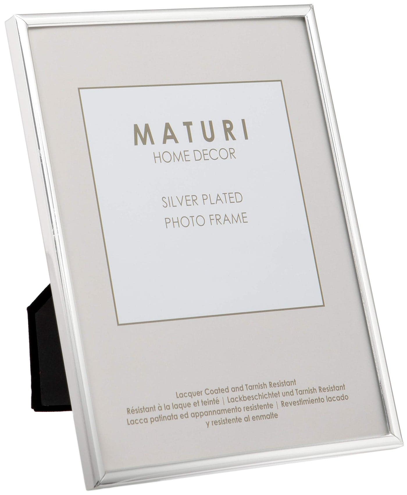 Maturi Silver Plated Photo Frame - Thin Edge, 8 x 10-inch (20 x 25cm)