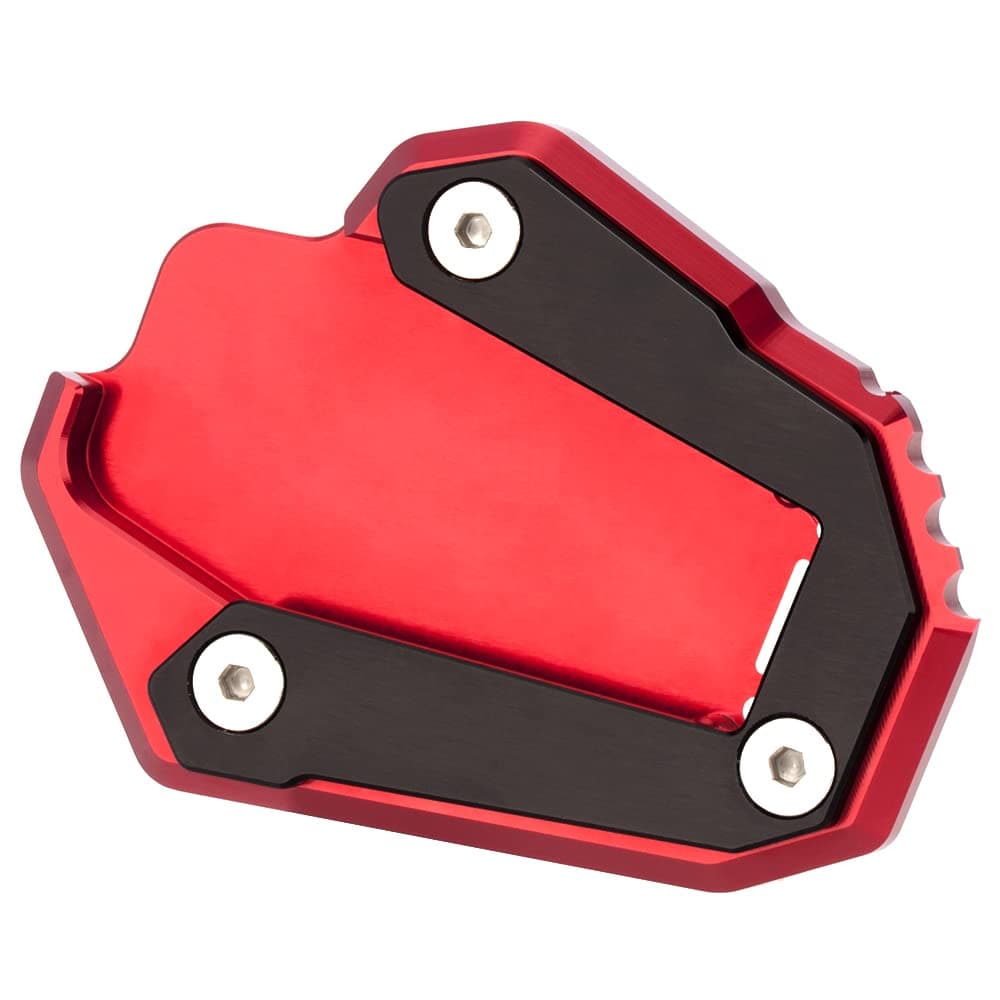 Modeer Kickstand Foot Side Stand Enlarge Plate Pad For Ducati Multistrada 1200 Enduro 1200S 1260 Enduro 1260S Diavel 1260 Supersport S Monster 1200RS 821 Accessories blackred