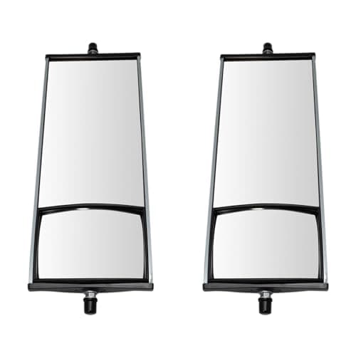TRQ West Coast Mirrors Manual 16 x 6.5 Inch Aluminum Convex Left and Right Compatible with 00–17 Ford F-650 97–09 Chevrolet T6500 97–09 GMC T6500 11–18 Ram 4500 00–19 Volvo VNL 02–17 Isuzu NPR