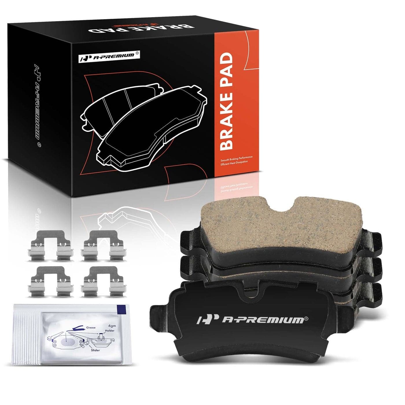 APremium Rear Ceramic Disc Brake Pads Set Compatible with Mini Cooper 20072015 4Pcs