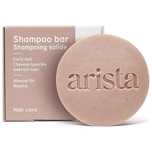 Arista Ayurveda Shampoo Bar with Curly Hair Sweet Almond Oil Reetha Fruit Powder Shea Butter Moisturizing for Curly Hair Travel size