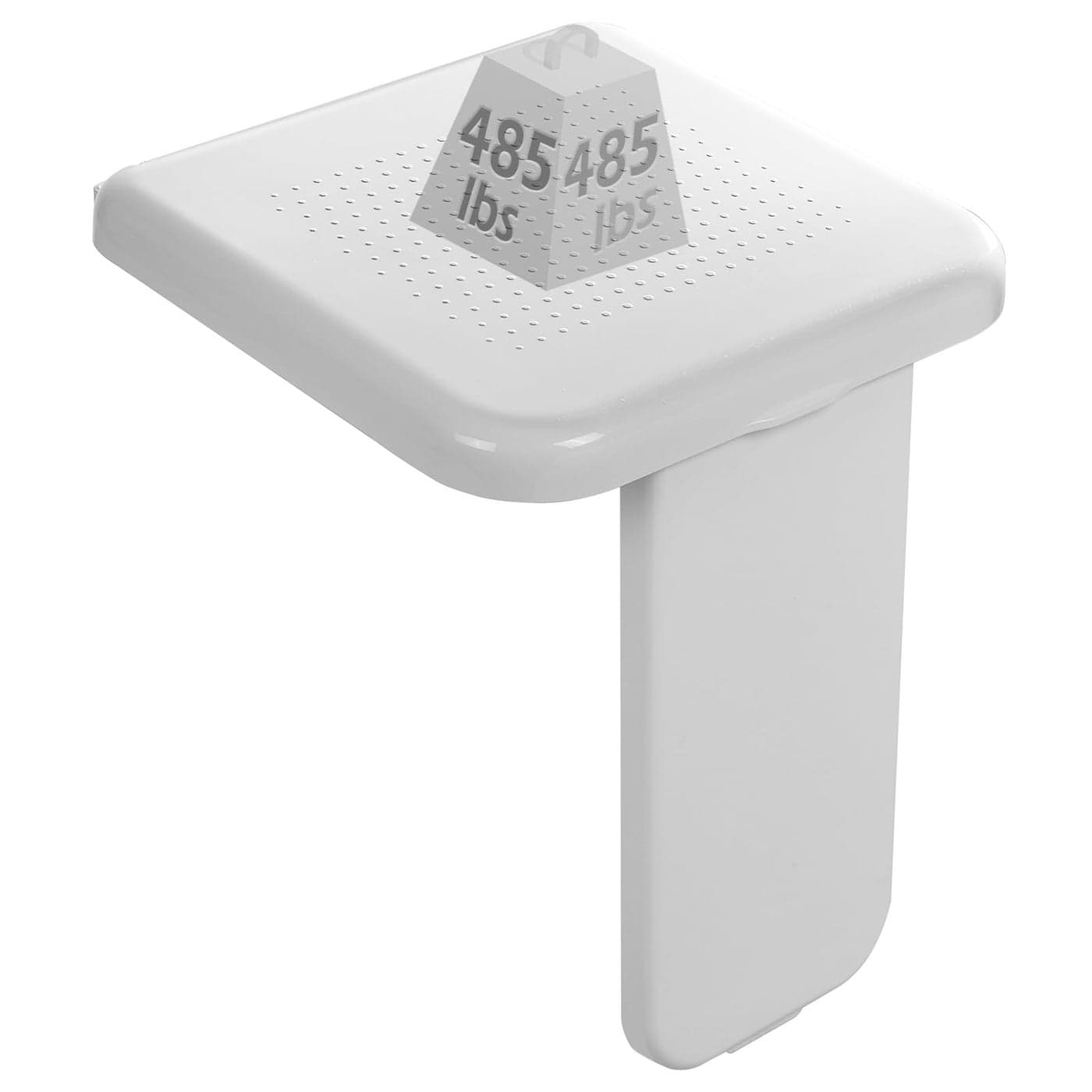 DynaLiving Folding Shower Seat Wall Mounted 485 lbs LoadBearing Fold Down Shower Seat for Inside Shower ABS Material Folding Shower Bench Foldable Shower Chair for Shower Stall