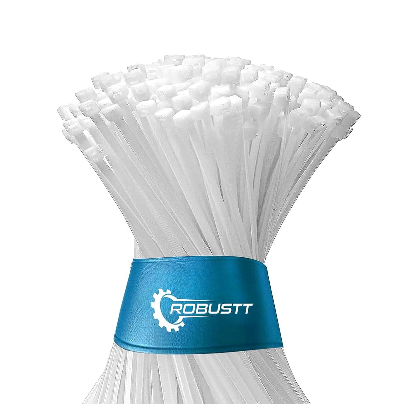 Robustt Self Locking Cable Ties 250 X 36 mm 500 Pieces White Heat Resistant Cable Zip Ties SelfLocking Cable Organizer Anti Slip Wire Organizer For Indoor Outdoor Use