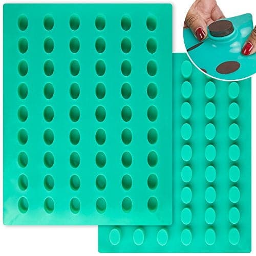 Product image OCreme Oval Candy Tablet Silicone Mold for Chocolate Truffles Ganache Jelly Pralines and Caramels