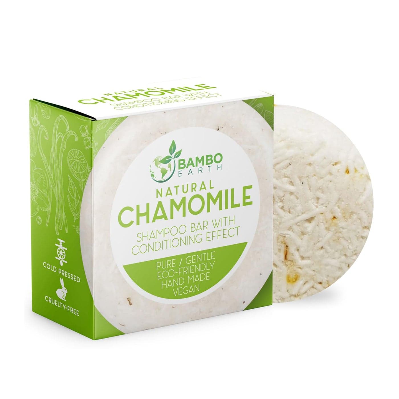 Solid Shampoo Bar And Conditioner Effect Hair Soap 100 Organic Shampoo Bars For Hair With All Natural Plant Based Essential Oils And Zero Waste Biodegradable Packaging Chamomile