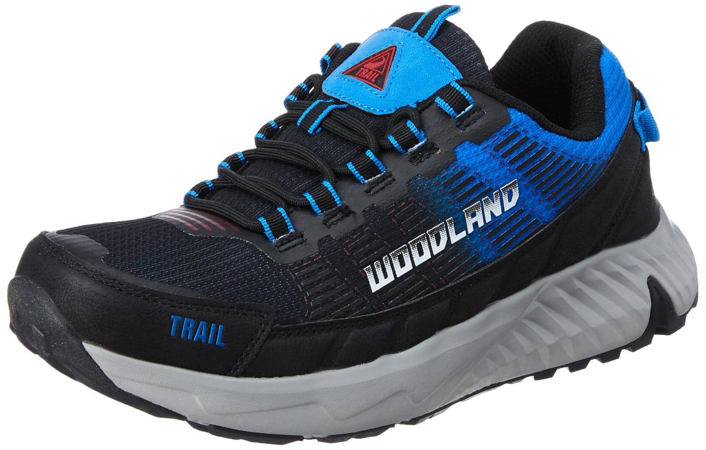 Woodland Men's Black/Blue MESH Sports Shoes-10 UK (44EURO) (22YG257HS)