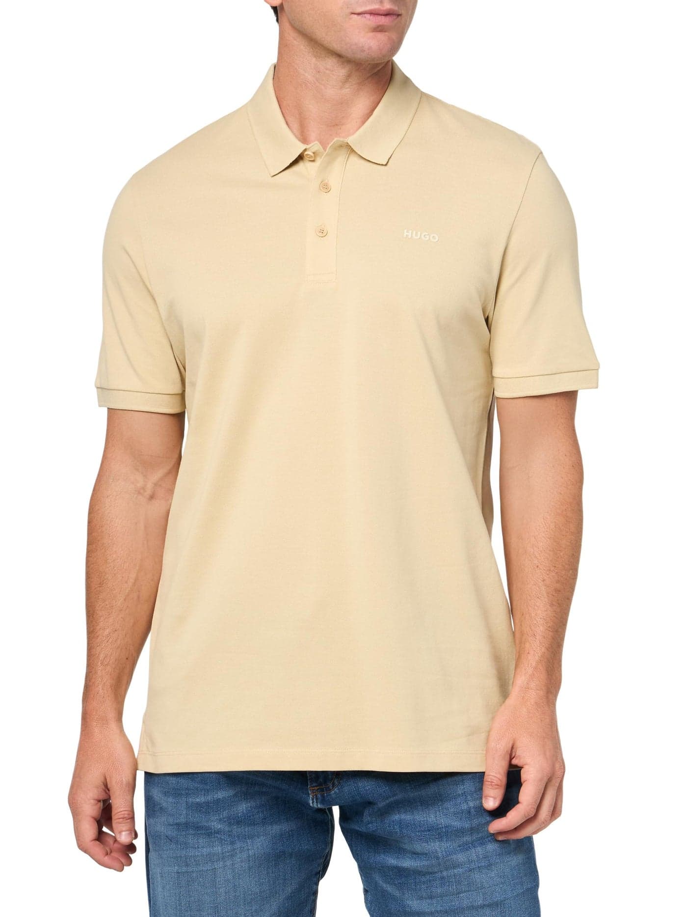 HUGO Regular Fit Short Sleeve Polo Shirt Mojave Desert XXL