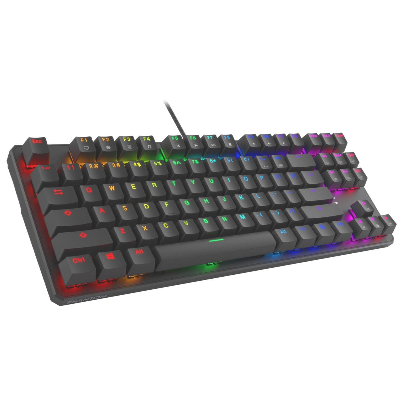 TECWARE Phantom 87 Key Mechanical Keyboard, RGB led, Outemu Brown Switch