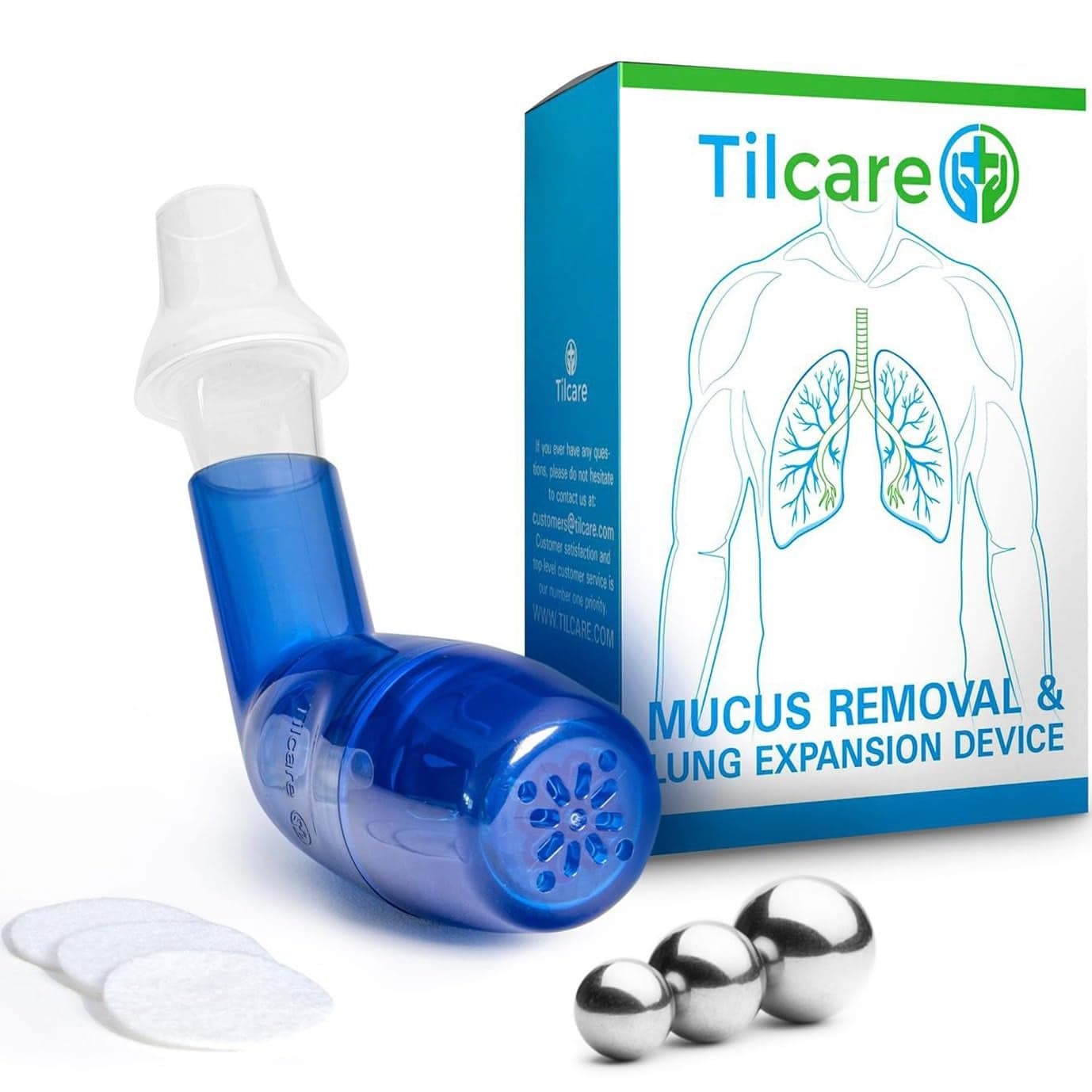 Mucus Relief Cleanser Lung Expansion Device by Tilcare Breathing Exerciser for Better Fitness Sleep Perfect Treatment Aid for COPD Asthma Bronchitis Cystic Fibrosis OPEP Flutter Machine