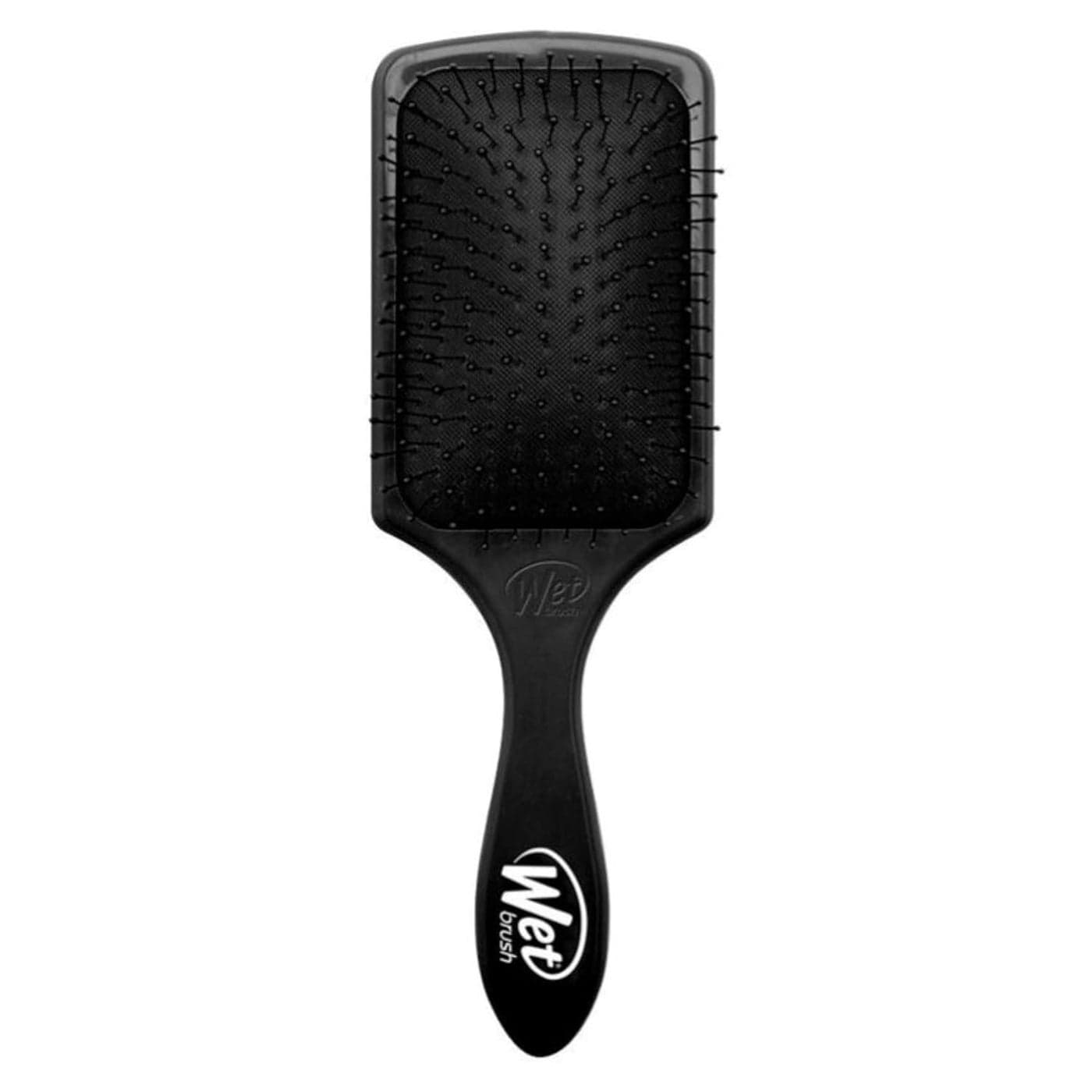 Wet Brush Paddle Detangler Hair Brush Black UltraSoft IntelliFlex Bristles with AquaVent Design Great For Hair Treatments PainFree Brush For Women Men Wet Dry Damaged Hair