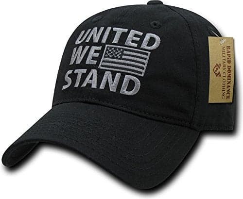 Rapiddominance Relaxed Graphic Cap,United We Stand, BLK
