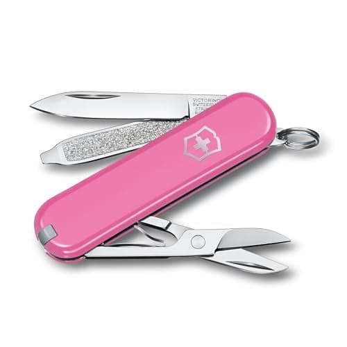 Victorinox Swiss Army Knife - FRESH. STYLISH. COLORFUL SWISS CLASSICS - 7 Function, Multitool with a Pair of Scissors - Cherry Blossom, 58 mm
