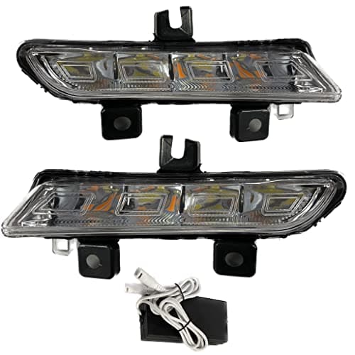 K D LED Fog Lamp DRL Set For Renault Triber With Side Turn Indicator (PAIR) 2019-NOW