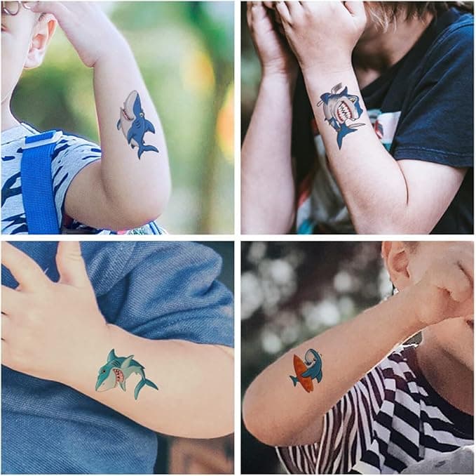 30 Sheets360pcs ButterfliesMermaidSea Animals waterproof Temporary Tattoos For KidsMixed Styles Cartoon Tattooschildrens face tattoo Stickers girls temporary tattoosparty makeup gifts