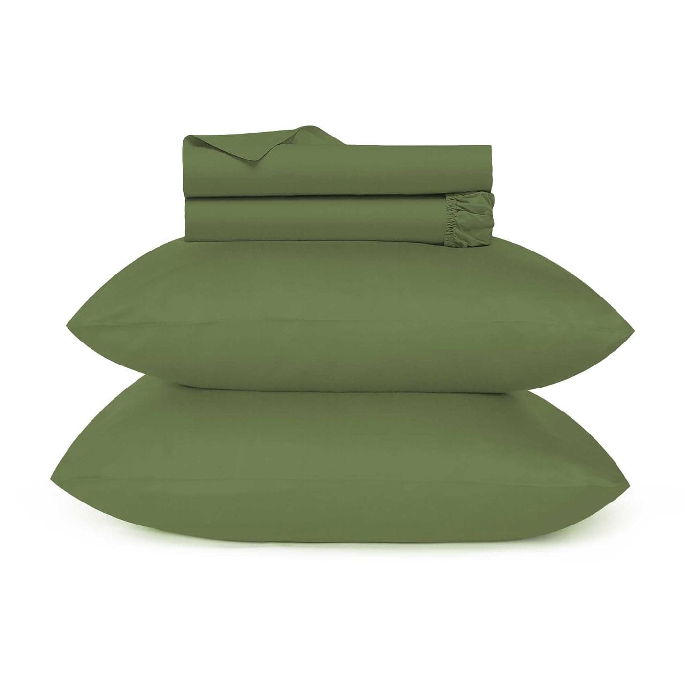 URBANHUT 700 Thread Count Egyptian Cotton Twin Sheets 4Pc Sheet Set Soft Luxury Bed Sheets for Twin Size Bed Sateen Weave Hotel Sheets 14 Elasticized Deep Pocket Sage
