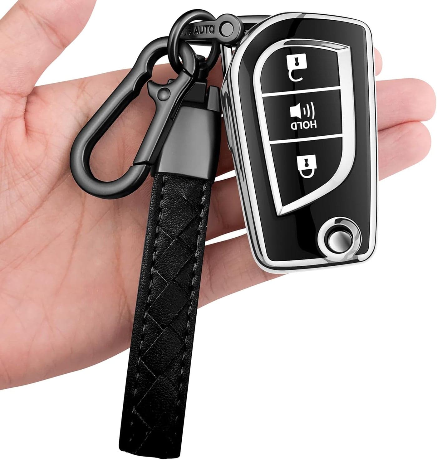 Sindeda Toyota Key Fob Cover with Keychain