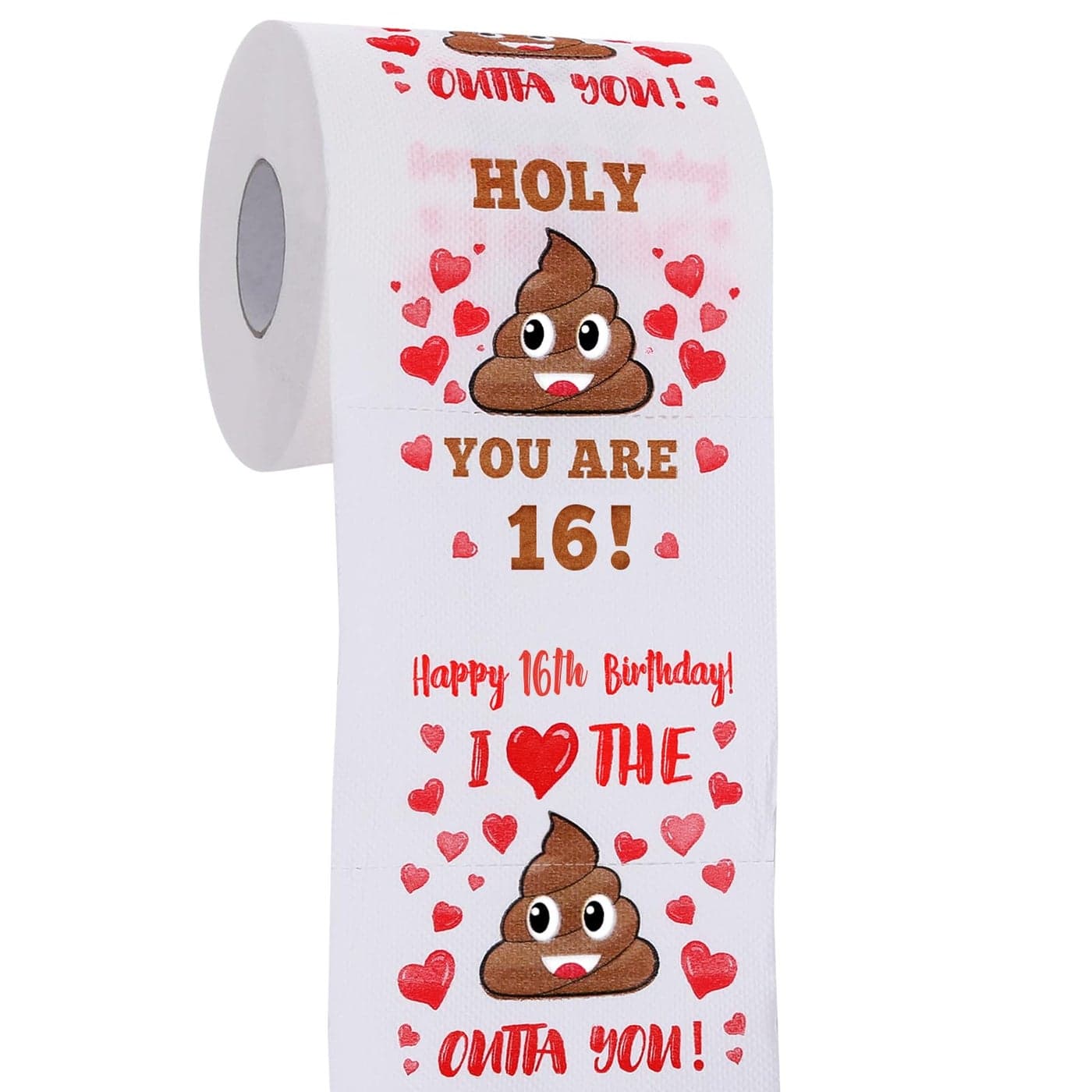 16th Birthday Gifts for Boy or Girl Happy Prank Toilet Paper 16th Birthday Decorations Party Supplies Favors Funny Gag Novelty Bday Present for Him Her Friends Sweet 16 Year Old Gift Ideas