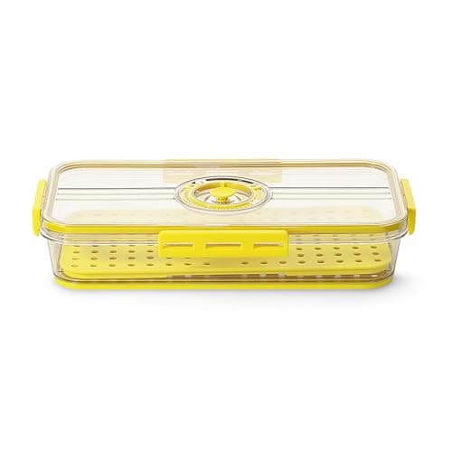 UNIBOX Medium Storage Box - Polyethylene Terephthalate, 32.5x17.5x6 Cm, Ideal For AIT Food Containers, Durable And Compact,Transparent