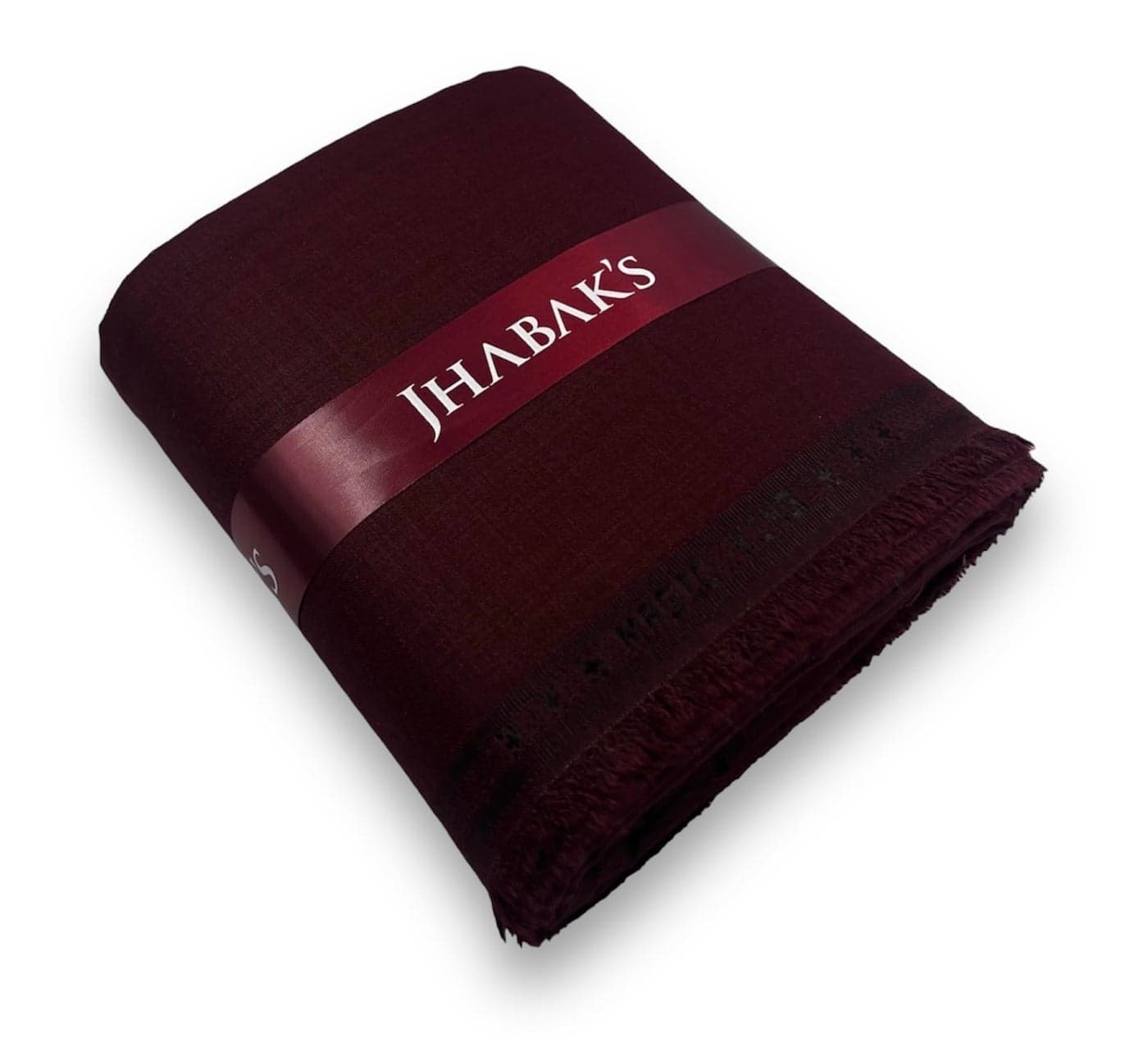 JHABAK'S Premium Unstitched Shirt Fabric for Men - Cotton Blend Material - Shirt Piece Cloth (2.25 M, Maroon)