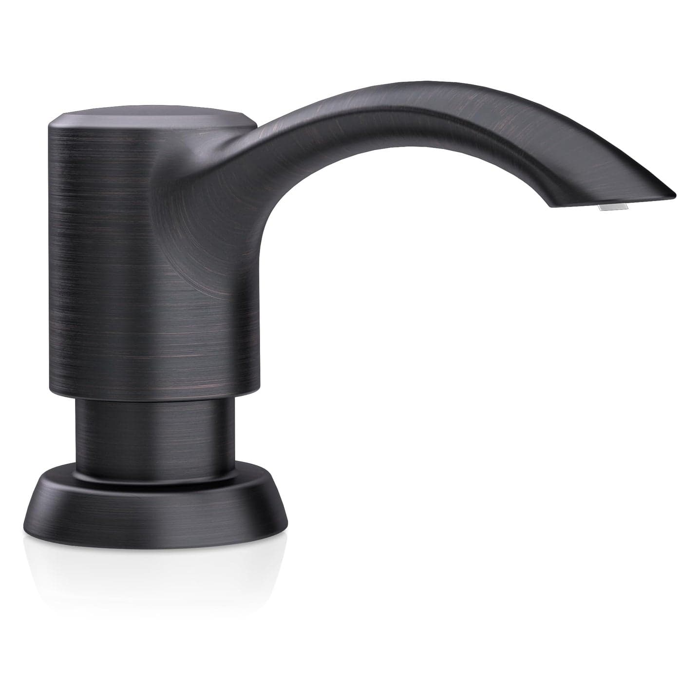 SAMODRA Built in Kitchen Sink Soap Dispenser Oil Rubbed Bronze with 13 oz Large PET Lotion Bottle Refill from Top