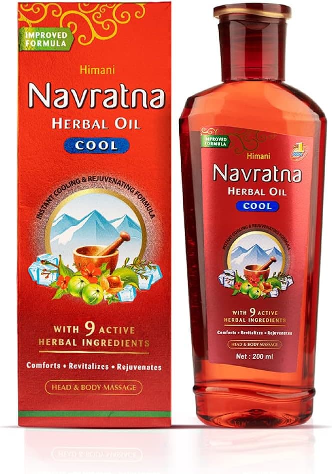 Navratna Herbal Cool Oil with 9 Active Herbal Ingredients - 300ml