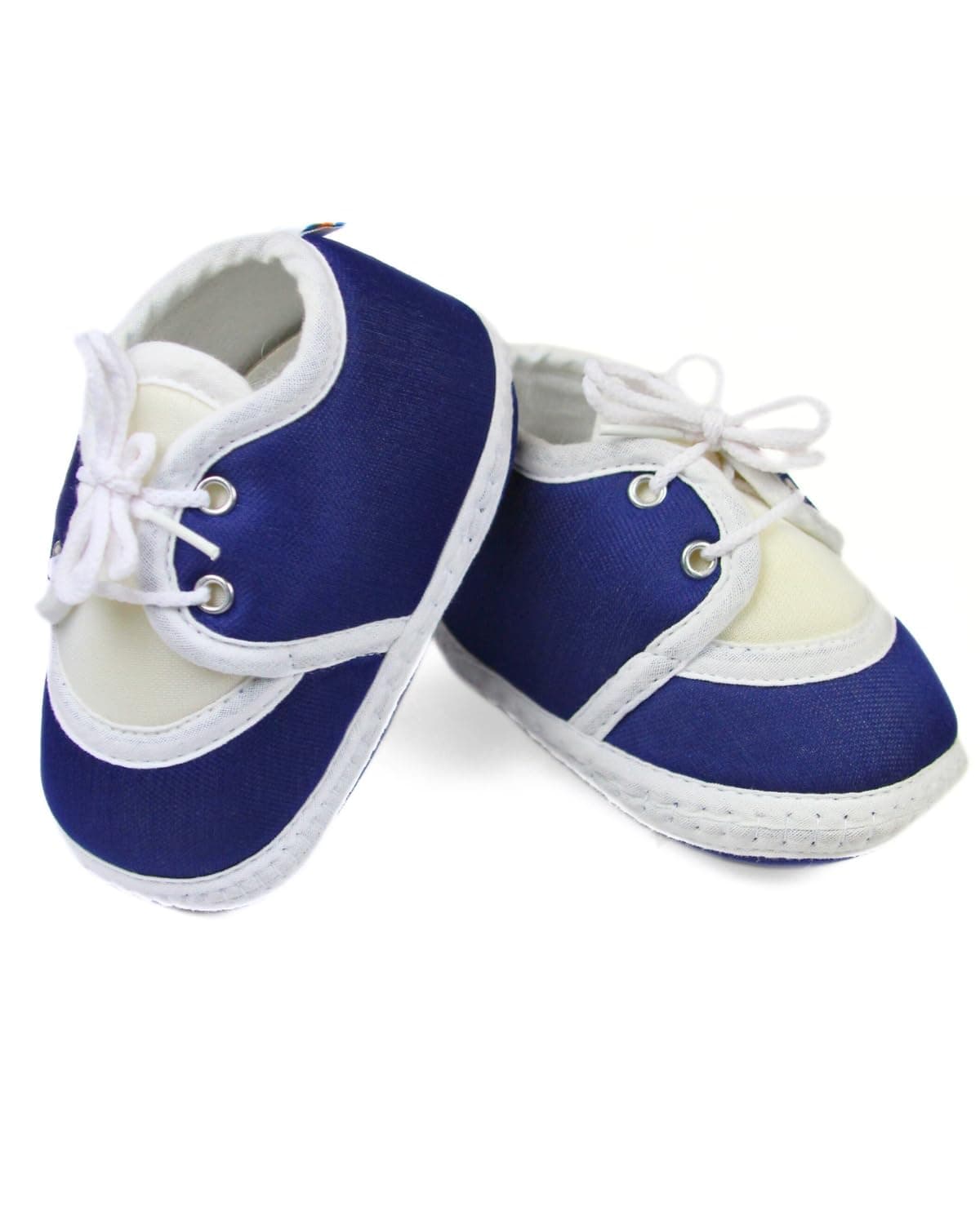 Neska Moda 6 To 12 Months Baby Boys & Baby Girls Cotton Lace Booties-(Blue)-BT2161