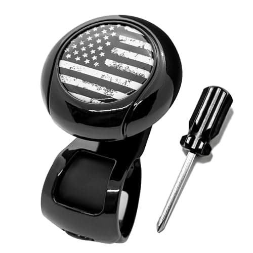 American Flag Steering Wheel Knob Spinner Universal NonSlip Fit for Cars Trucks Boats Rv Bus Tractor More