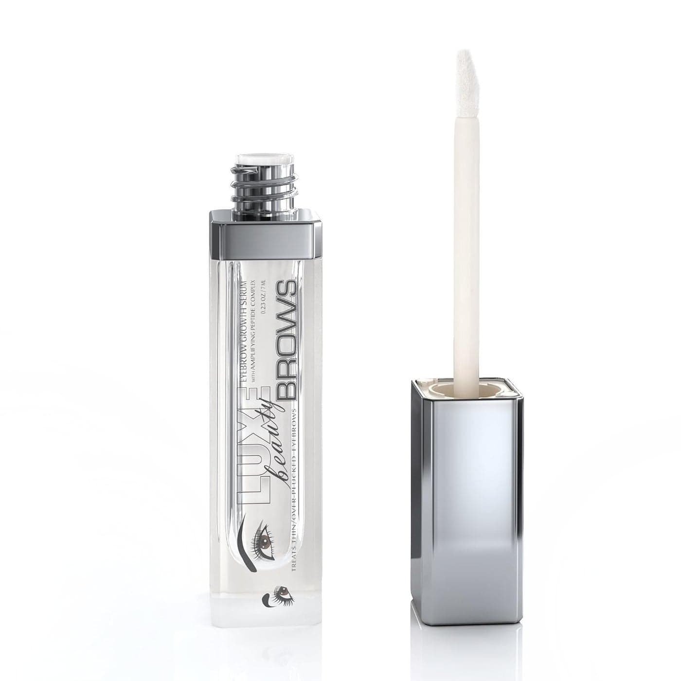 Luxe Beauty Brows Eyebrow Growth Serum For Men and Women Treats Thin OverPlucked Eyebrows With Amplifying Peptide Complex 023 Oz 7 Ml
