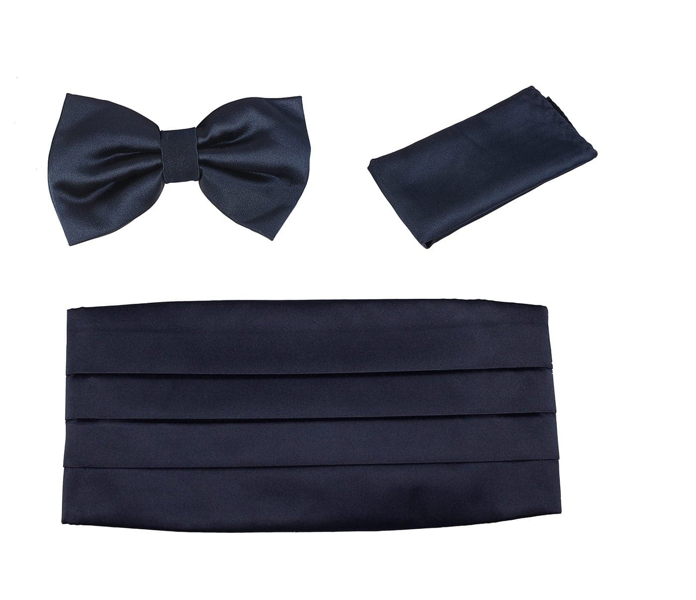 LEONARDI Men’s tuxedo cummerbund set for men | pocket square | bow tie | Packaging - Box | Size – adjustable & standard | pack of 1