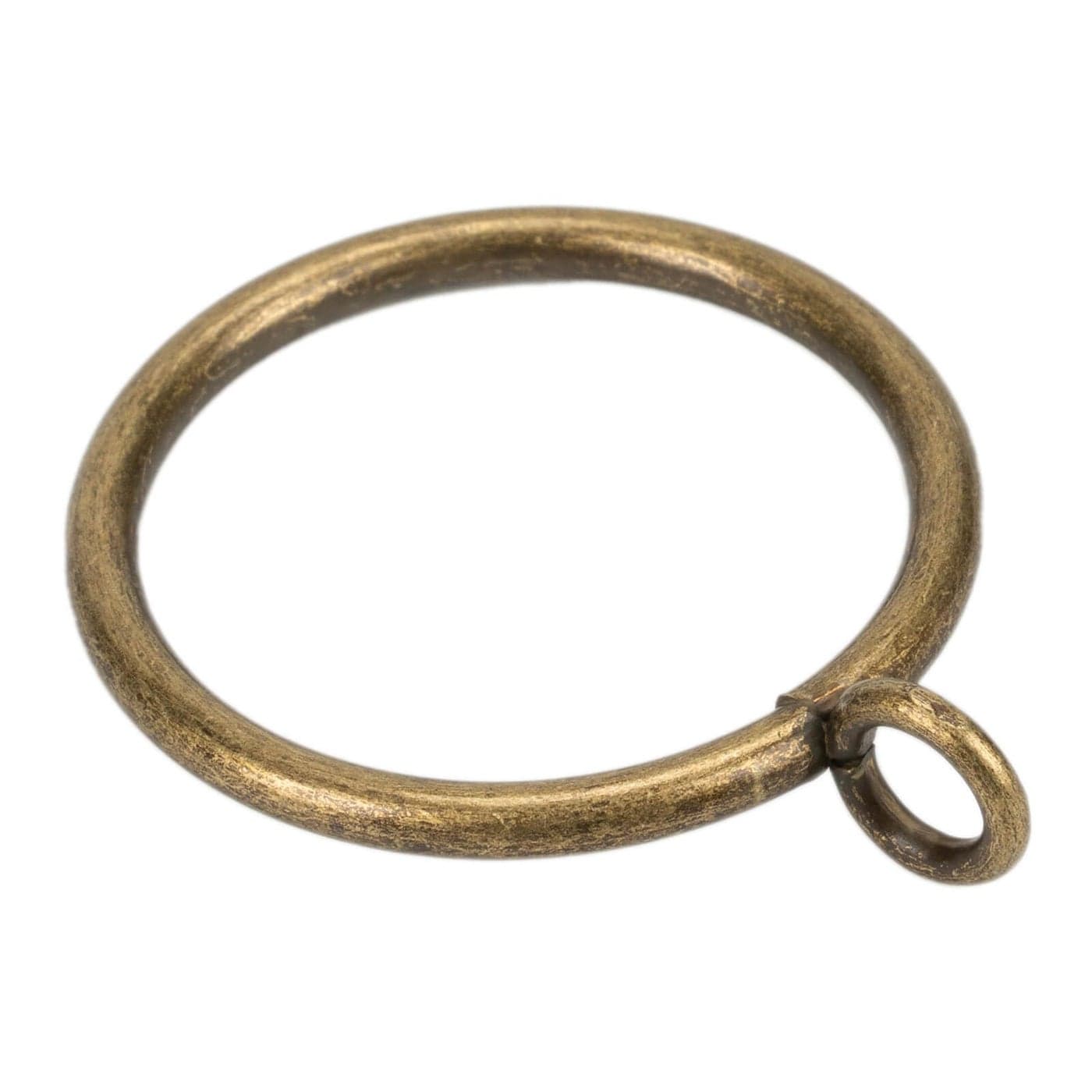 Curtain Rings with Eyelet for Curtain Rods 125 Inch Inner Diameter Metal Drapery Eyelet Curtain Rings Black 24 Pcs Bronze Exselens