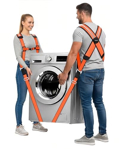Ytonet Moving Straps, 2-Person Lifting and Moving System, X-Shaped Back Padded Movings Straps for Lifting Appliance, Furniture Strap Move Heavy Objects Up to 800lbs for Mattresses, Refrigerator, Sofa