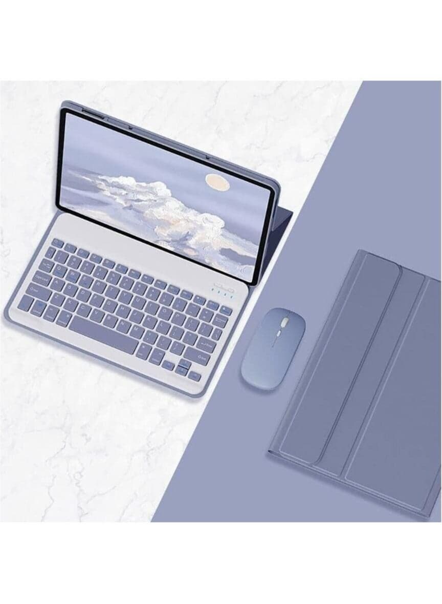 Bilingual Keyboard Case Compatible with Honor Pad X9A/ X9 Pro 11.5 inch 2024, Slim Protective Case with Detachable Wireless Bluetooth Keyboard and Mouse