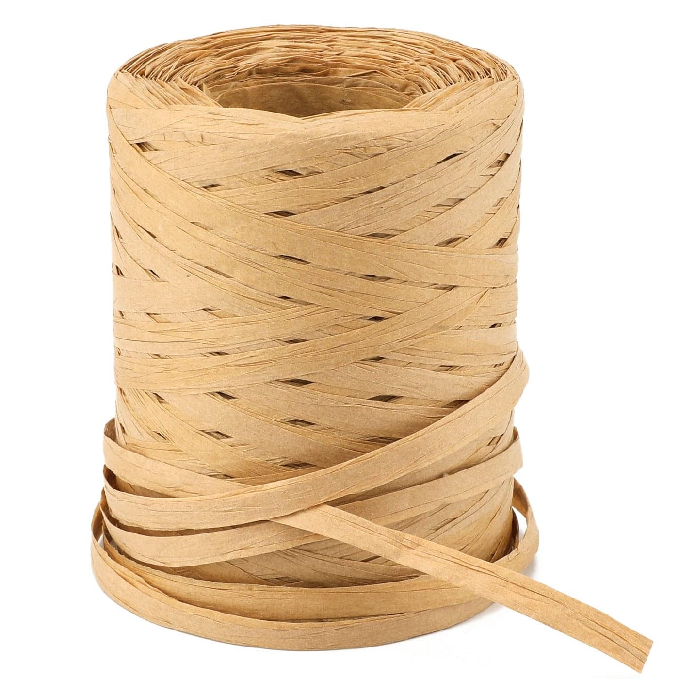 656 Feet Natural Raffia Paper Ribbon Twine Strings14 Inch Kraft Raffia Twine Sturdy Packing Paper Craft Ribbon for Florist Bouquets Decoration Christmas Festival Holiday Gift Wrap DIY Crafts