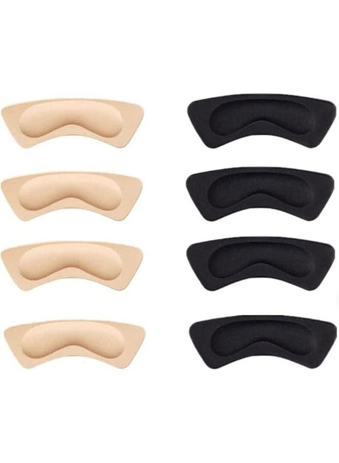 Heel Cushion 4 Pairs Pads Heel Shoe Grips Liner Self Adhesive Shoe Insoles Foot Care Protector for Loose Shoes