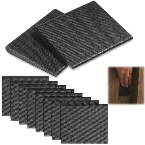 Zonon 8 Pieces Self-Adhesive Door Corner Seals Weather Stripping Draft Stopper Door Frame Seal Corner Foam for Weather Protection Isolation of Noise (Black)