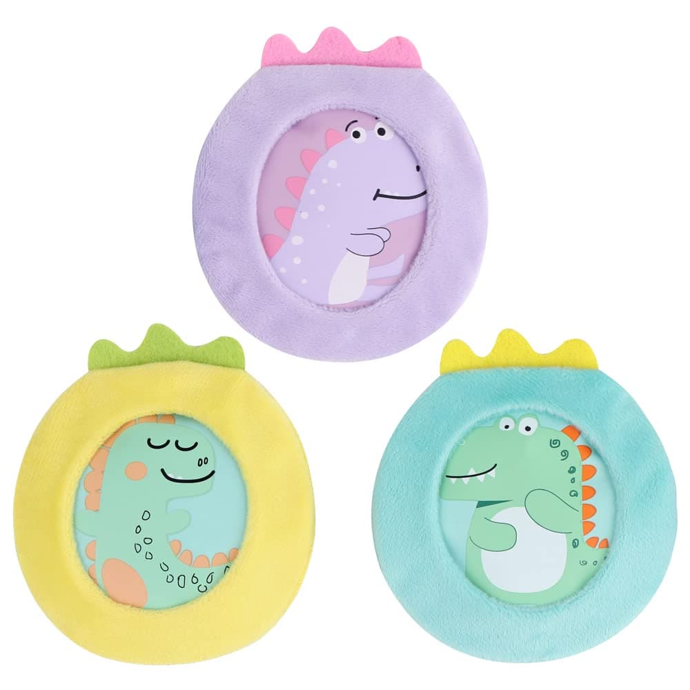 Hilph Kids Ice Packs for Boo Boos Reusable Toddler Gel Hot Cold Pack with Cover for Pain Relief Cute Animal Dinosaur Ice Pack Hot Cold Therapy for Kid Bump Bruise First Aid 3 Packs