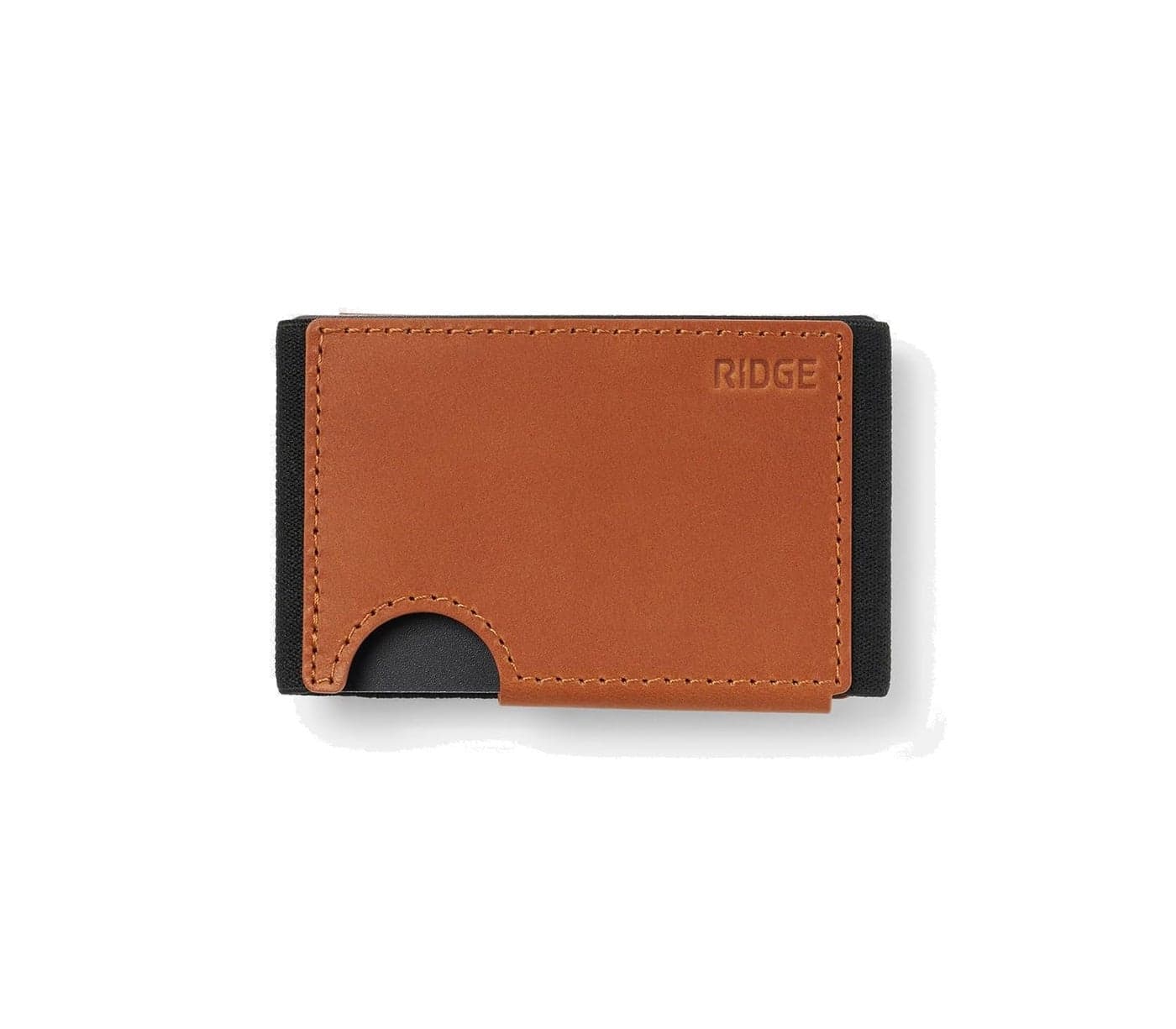 Ridge Biflex Wallet for Men - Slim Minimalist Compact Wallet with RFID Protected Lining, Leather Front Pocket Wallets for Men (Tobacco Brown)