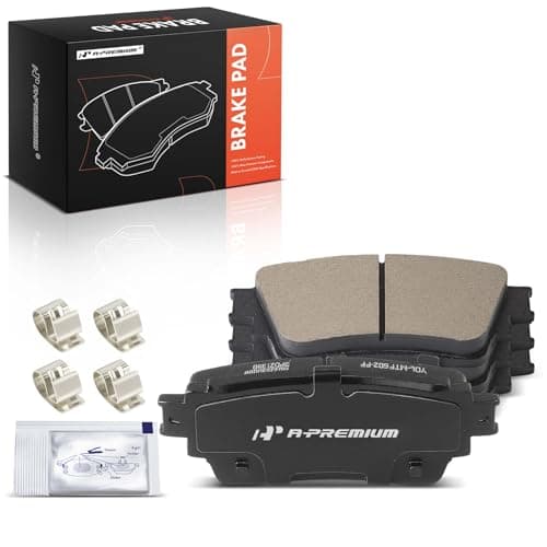 A-Premium Rear Ceramic Brake Pads Set Compatible with Mitsubishi Models - Outlander 2018-2020, Outlander PHEV 2018-2022, Eclipse Cross 2018-2020 2022, 4-Pack