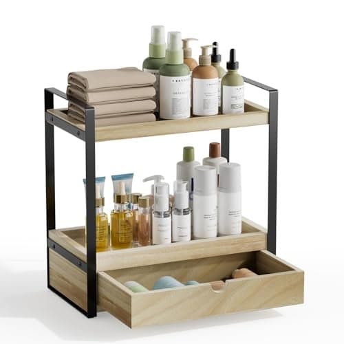 Boulphia 2-Tier Bathroom Organizer (Brown - New)