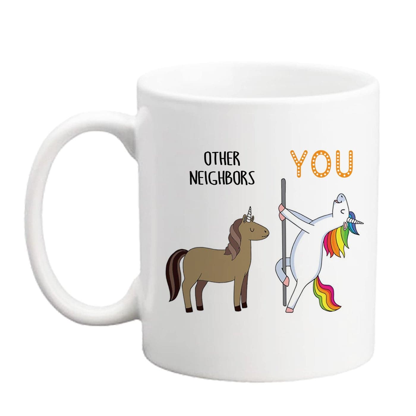 LXQM Other Neighbors You Unicorn Coffee Mug 11 oz Coffee Mugs Best Neighbor Gifts for Women Men Neighbor Retirement Birthday Gift Mothers day Gift Fathers day Gifts