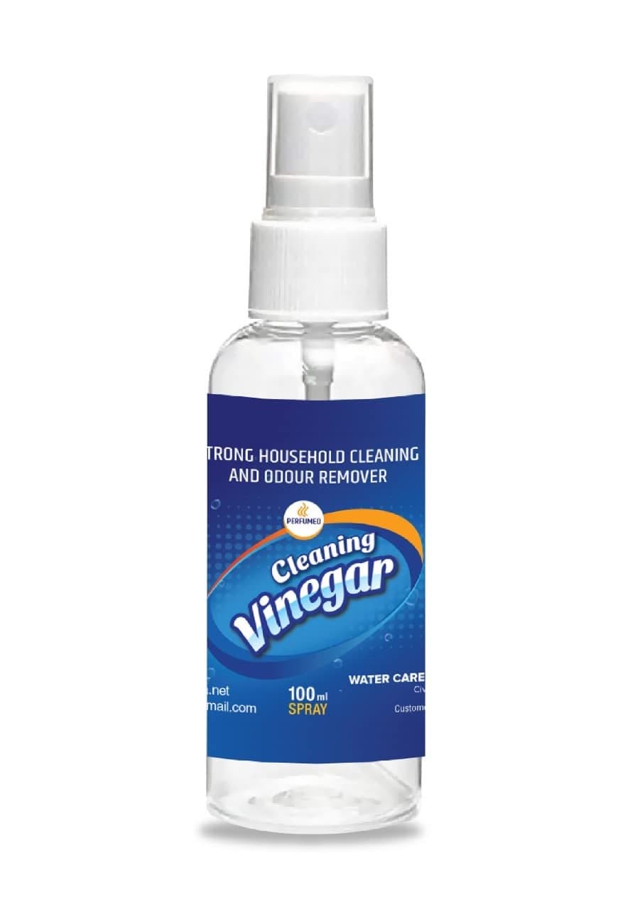 WATER CLINIC: CARE FOR WATER CARE FOR LIFE Perfumed Cleaning White Vinegar | For Household Cleaning |Cleans & Refreshes Glass/Stainless Steel | 100 ML Spray Bottle