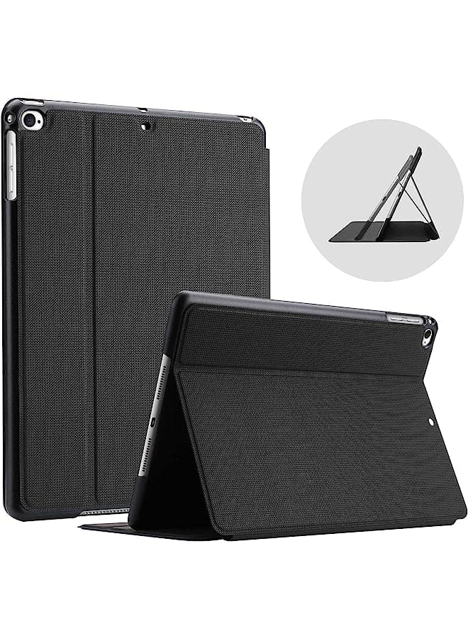 Ipad 9.7 (2018 & 2017, Old Model) / Air 2 Case, Slim Stand Protective Folio Case Smart Cover For Inch 5Th/6Th Generation, Also Fit -Black