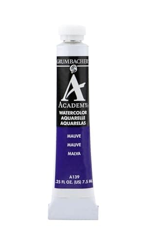 Grumbacher Academy Watercolor Paint, 7.5ml/0.25 Ounce, Mauve (A139)