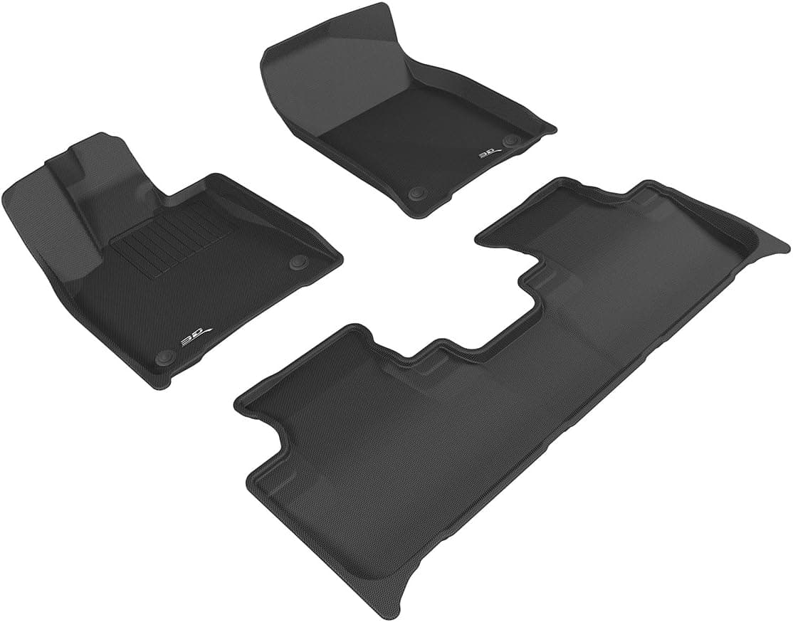 3D MAXpider Kagu Series All-Weather Floor Mats for Lexus RX / RX Hybrid (2016-2021) - Custom Fit, Black