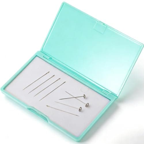 NUOBESTY Magnetic Needle Storage Case Sewing Needle Case Sewing Needle Storage Slim Line Magnetic Box Small Metal Objects Organizer PVC