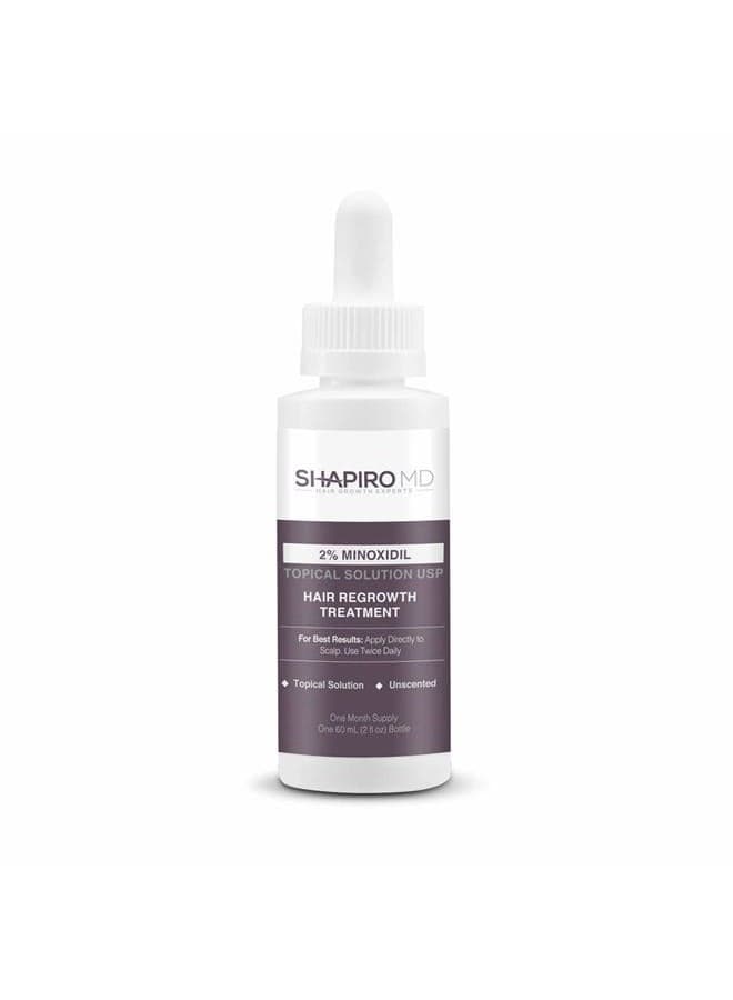 Minoxidil 2% Topical Solution for Women, Serum Promotes Hair Regrowth by Reactivating Hair Follicles (1 Month)