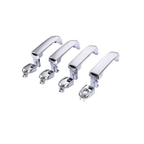 HUYILUN0104 Chrome 1 Lot 4 Doors Exterior Handle Door Outer Handle Compatible with Nissan Versa 2007 2008 2009 2010 2011 2012