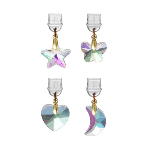 Agromusk 4pcs Kindle Charm Cute Moon Star Heart Butterfly Sun Catcher Phone Type C Dust Plug Charm Accessories Compatible With Kindle Paperwhite 2021 Released phone Usb C Devices Port Cover